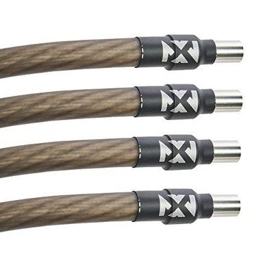  Four Pack of Wire End Ferrules with Heat Shrink Tubing Included 4 AWG 4 pack