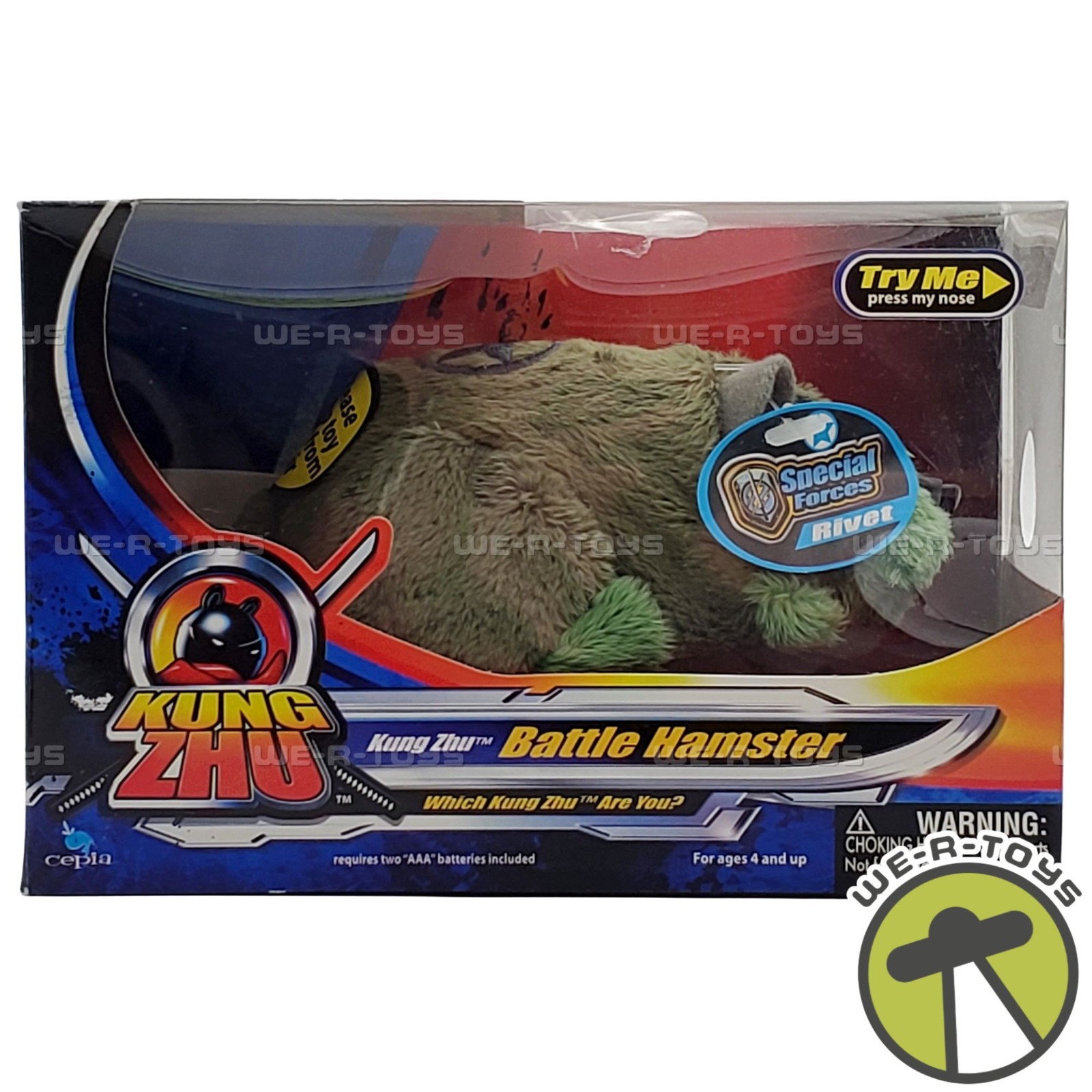 Zhu Pets Kung zhu Battle Hamster River 2010 Cepia Toys 88005 NEW