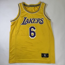 Youth Small Los Angeles Lakers LeBron James 6 Jersey Fanatics NBA Yellow