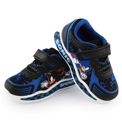 Sonic The Hedgehog Jungen Sneaker, Kinder Easy Strap Verschluss Turnschuhe Sportschuh