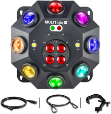 Moving Head Light, 150W RGBW 4In1 LED DJ Stage Lights, Infinite Rotation DJ Ligh