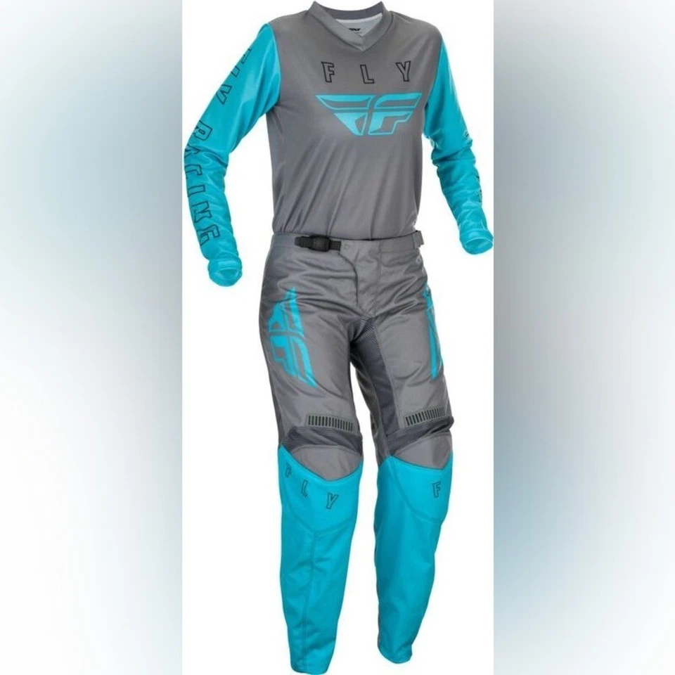 Nuevo con etiquetas Conjunto completo de equipo de moto Fly Racing para mujer camiseta y pantalones nuevo F16 Foto 4 de 4