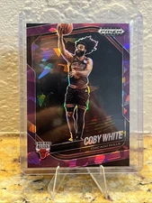 2024-25 Panini Prizm Black COBY WHITE Purple Prizm # /149 Chicago Bulls #68