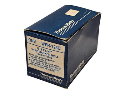 Thomas Betts WPR-125C Wire Marker Roll