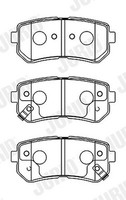 Jurid 572604J Bremsbelagsatz, Scheibenbremse FüR Hyundai, Kia