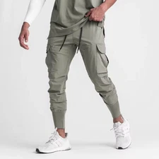 Men's Joggers, Sportswear, Fitness Gym Wear, Sweatpants With Pockets.