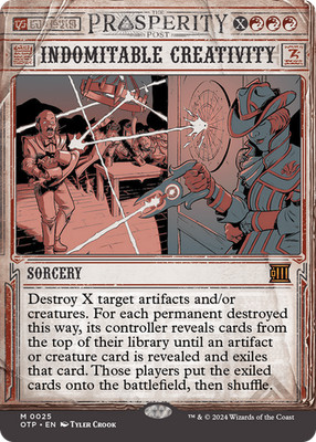 Indomitable Creativity (REGULAR) x1 - MTG Breaking News OTP #25