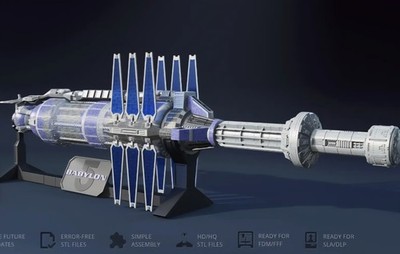 Babylon 5  1/7000 scale Baylon 5 Station Model Kit Large 45'' Custom 3d Model Kit