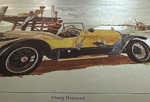 STUTZ BEARCAT BOB PETTES PRINT CARS OF YESTERYEAR 10.5x8” - Picture 3 of 4