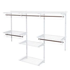 Wall Mounted Adjustable Closet Organizer Custom Metal Closet Organizer System