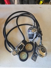 Dacor Pacer Aqua-Lung Scuba Diving Regulator Gauge Set