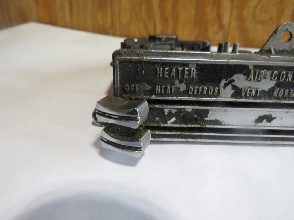 68 1968 69 1969 Oldsmobile Cutlass 442 calefacción aire acondicionado interruptor de control de clima Foto 4 de 4