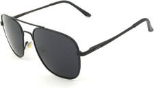 Premium Military Style Classic Square Aviator Sunglasses, Polarized, 100 UV Pro