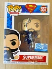 Funko Pop Heroes DC Superman Black Suit Figure #557 New in Box Target Exclusive