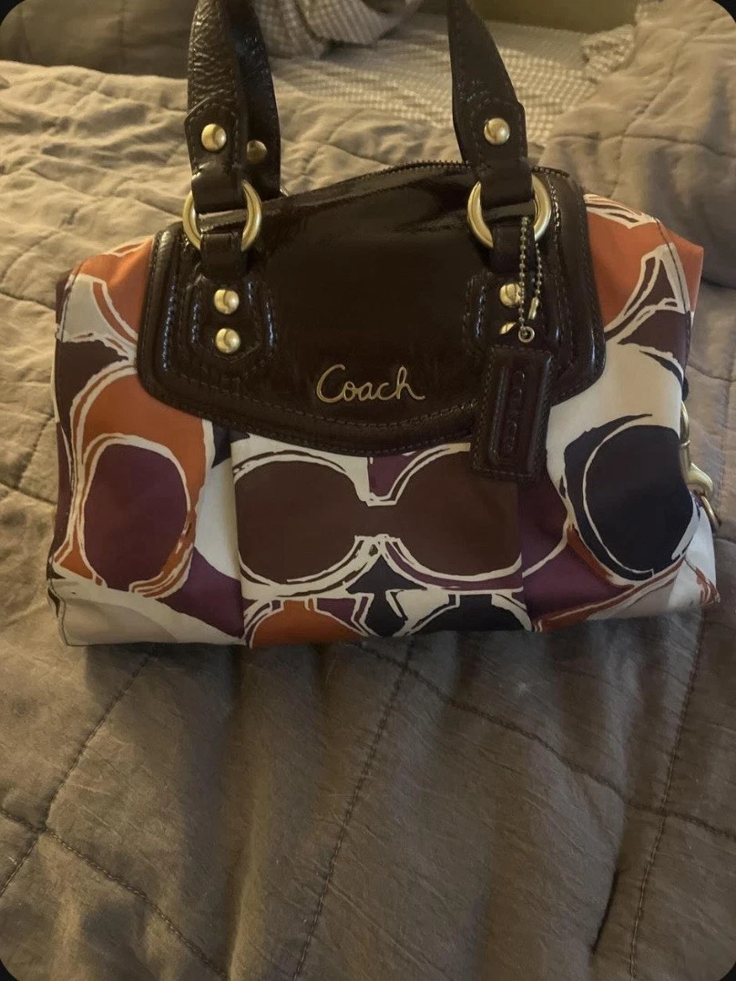 Coach Ashley Leather Exterior Satchel/Top Handle Bag Handbags