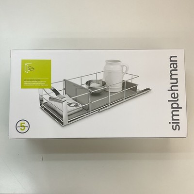 Simplehuman 9 inch Pull-Out Cabinet Organizer Heavy Gauge Steel Frame KT1118