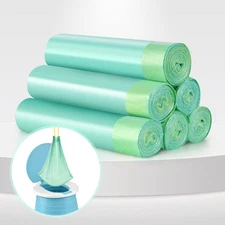 90 PCS 18x20INCH Portable Travel Potty Chair Liners Bags Universal Drawstring