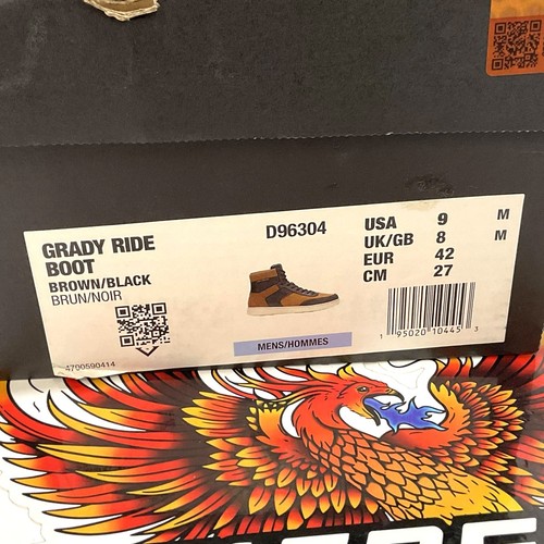 NUOVI stivali da equitazione Harley da uomo taglia 9 gradi 5,25 pollici marrone/nero D96304-9 - Foto 6 di 6