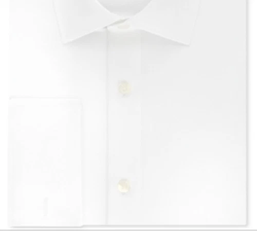 DKNY Men's Slim Fit Performance Stretch Wrinkle Resistant French Cuff Dress - Picture 3 of 3