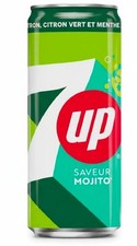 24 Cans Of 7up Mojito Soft Drink 11.15 fl oz Each