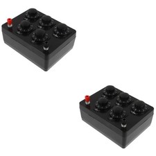 Set of 2 Portable Resistance Box Adjustable Physical Ohm Resistors