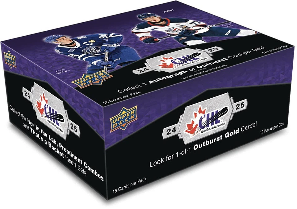 Upper Deck 2024-25 CHL Canadian Hockey League Hobby Box