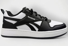 Reebok Boys Royal Prime 2.0 Black White US 2 Big Kids Sneaker New w/ Box