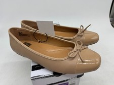 Dv Dolce Vita Moxy Women's Beige Leather Slip-On Casual Ballet Flats Shoes - 8