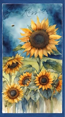 Wilmington Prints - Sunkissed - 24.5'' Sunflower Panel - Multi