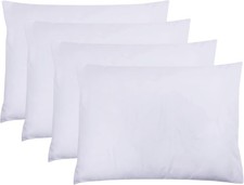 White Pillow Cases Set of 4 Standard 20x26 Microfiber Hypoallergenic Covers