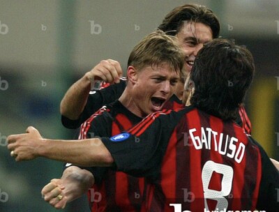 AC MILAN GATTUSO #8 2003/04 football name print and number | eBay UK