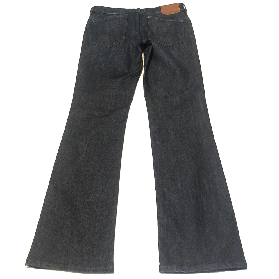 Pantalones de mezclilla para mujer Martin & OSA talla 28 tiro bajo ajustados bootcut elásticos azules Foto 3 de 4