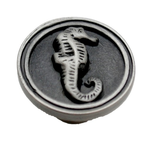 LIBERTY Satin Pewter  Betsy Fields Designs Seahorse Cabinet Knob PBF661-BSP-C1 - Picture 2 of 3