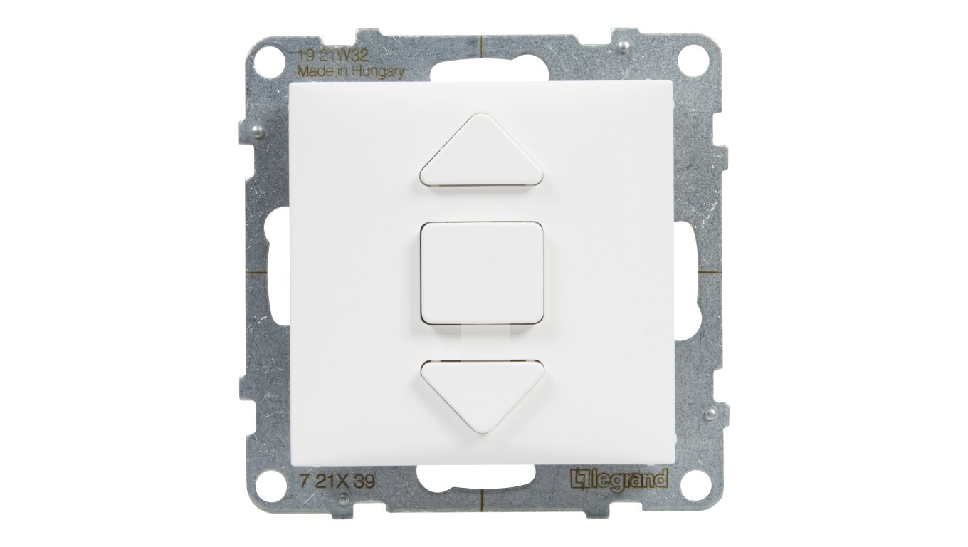 SUNO Roller shutter switch, white, 3 positions, 6AX 250V 721139 /T2UK