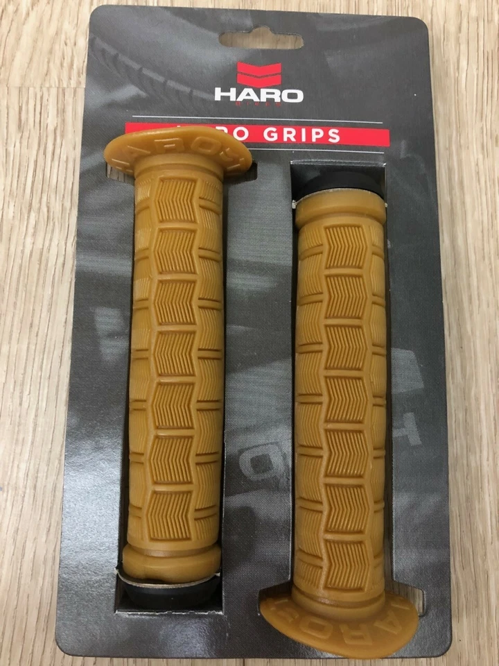 New BMX Grip Set Haro Team Grip Flanged Gum Colour - Image 3 of 4