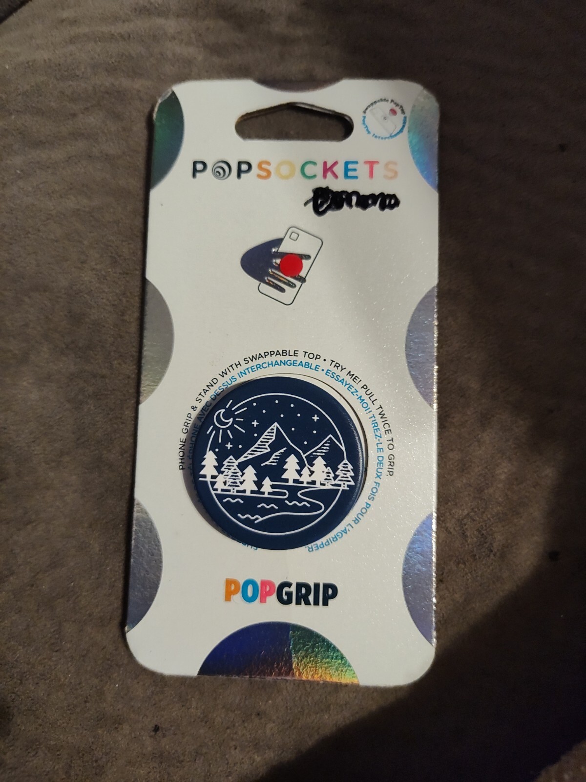 Collapsible Popsocket Single Grip & Stand for Universal Phones and Tablet Holder-image