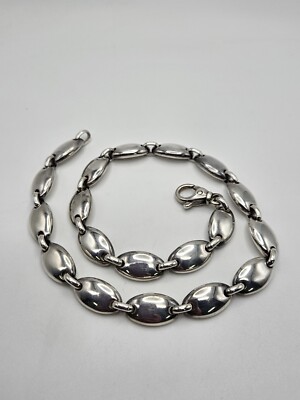 ティファニー　ペブルリンクネックレス Tiffany & Co. Sterling Silver Pebble Oval Link Chain Necklace | eBay