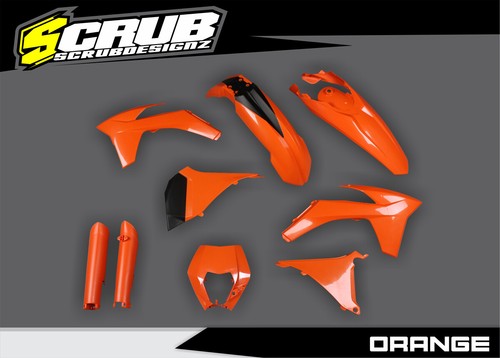 Plastics Kit Orange KTM EXC EXC-F 2012 
