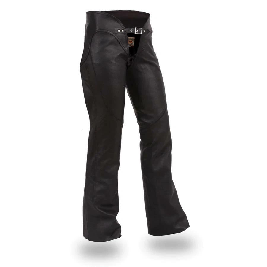 Women's Sissy Leather Soft Milled Cowhide Chaps Motorcycle Pants by  FirstMFG