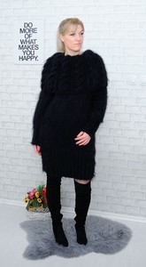 angora sweater dress