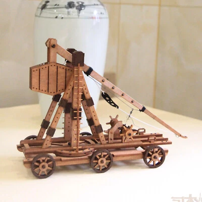 3D Wooden DIY Puzzles for Adults Trebuchet Science Building Kit Model Catapult - Image 1 of 4