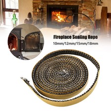 Self Adhesive Woodburner Woodburning Stove Rope Glass Seal Flat Tape Fire Gasket