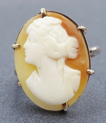 Shell Cameo 14ct Yellow Gold Ring - 第 1/11 張圖片
