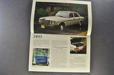 1978 Mercedes-Benz Brochure 240D 300 D CD 280 E CE SE 450 SL SEL