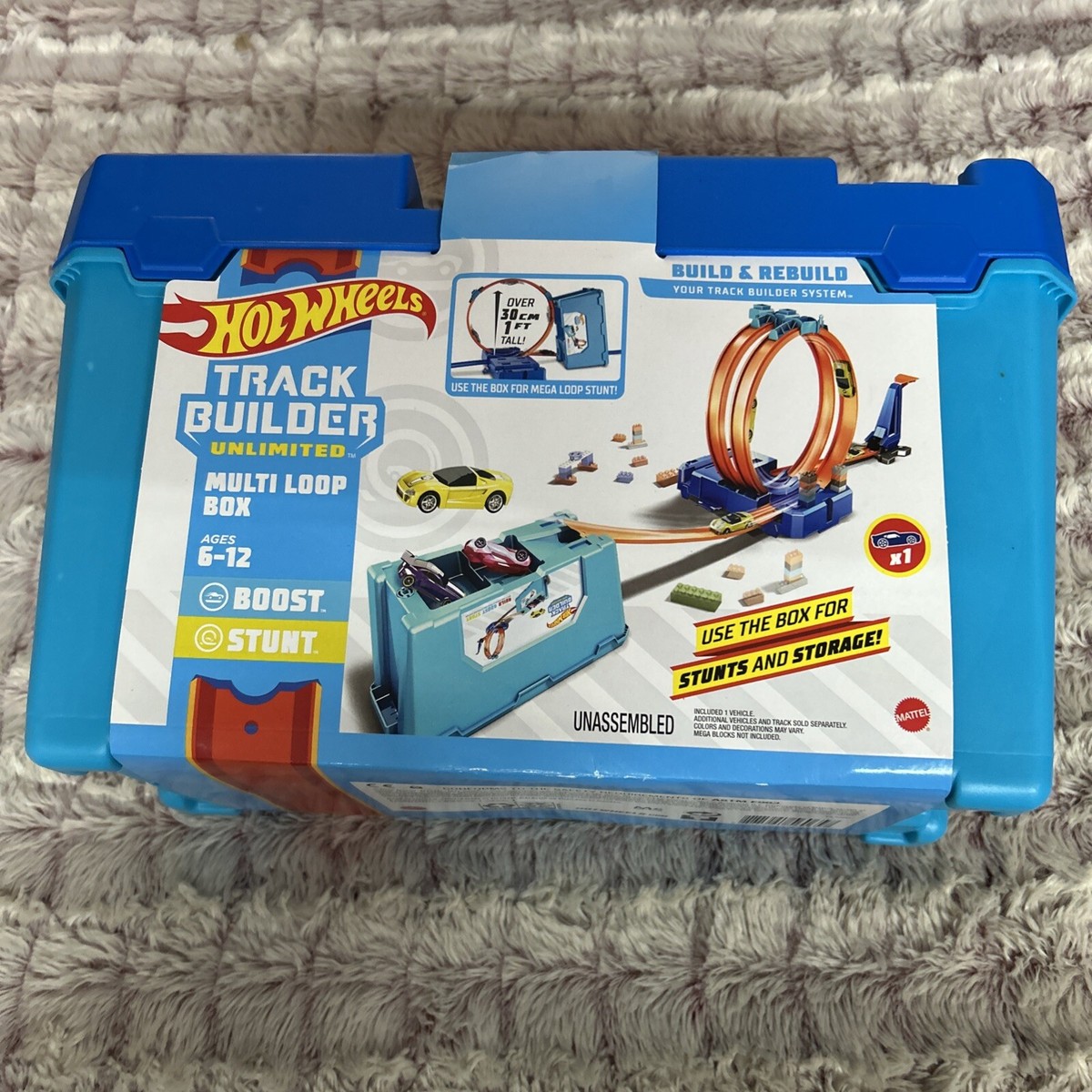 Hot Wheels Toy Car Track Set, Track Builder Multi Loop Box | eBay