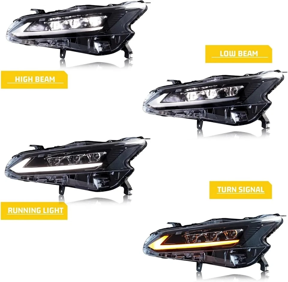 Faróis de LED animação sinal sequencial esquerda+direita Nissan Altima 2019-2024 - Imagem 3 de 4