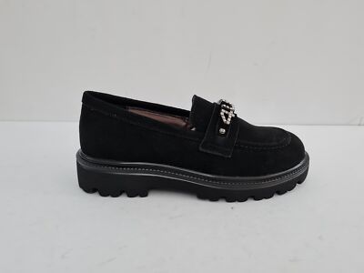 4US Mädchen Halbschuhe aus Wildleder, by Cesare Paciotti - SCHWARZ (schwarz)