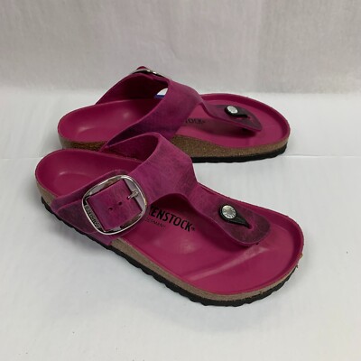 Birkenstock New w/ Box Gizeh Big Buckle Festival Fuchsia Oiled