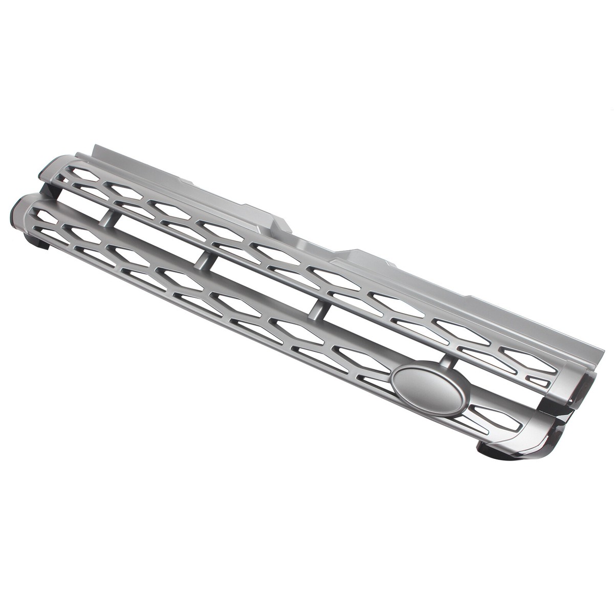 Front Upper Bumper Mesh Grille Grill ABS Gray For Range Rover