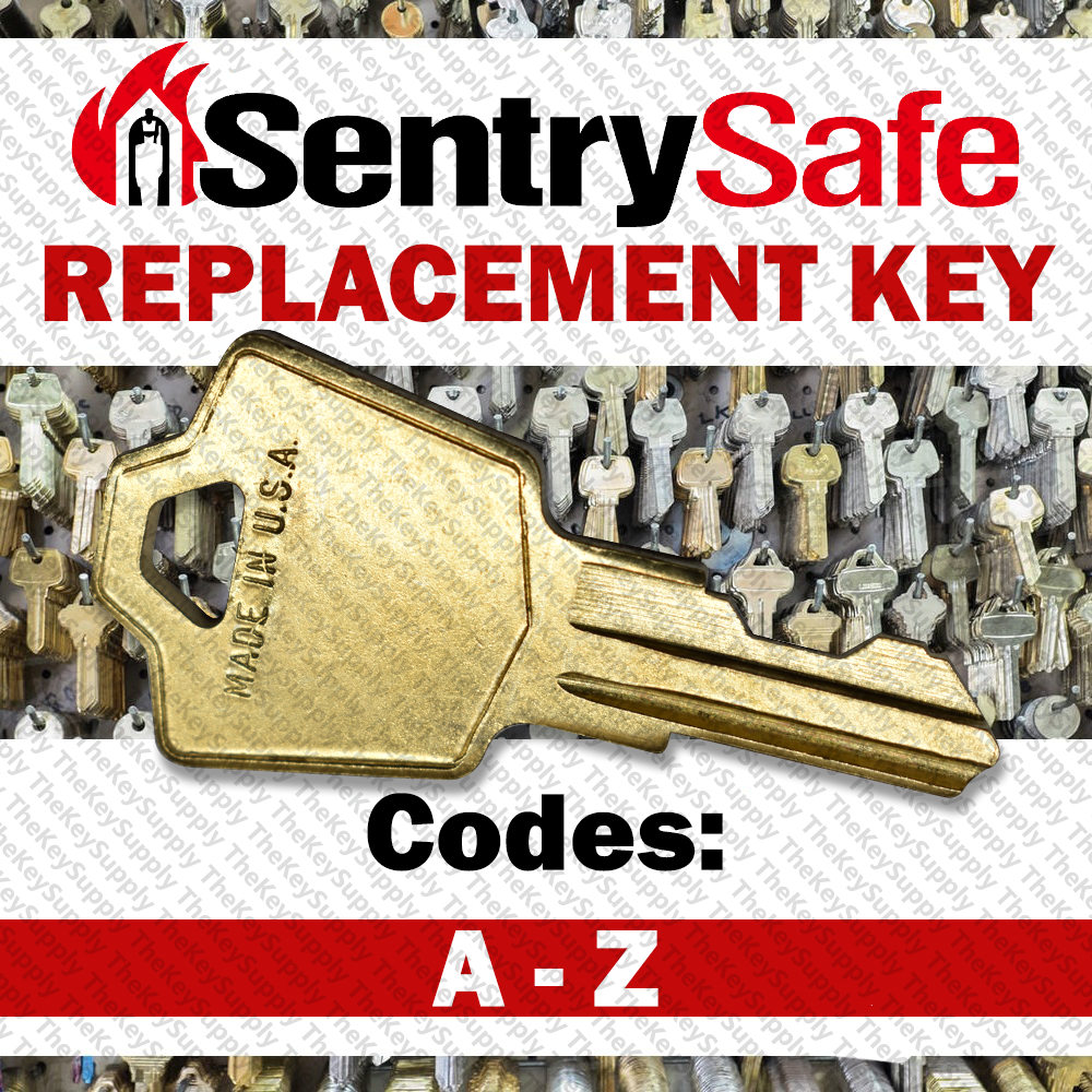 Sentry Replacement 1100 1150 1170 Safe Key Cut to Your Code A - Z 